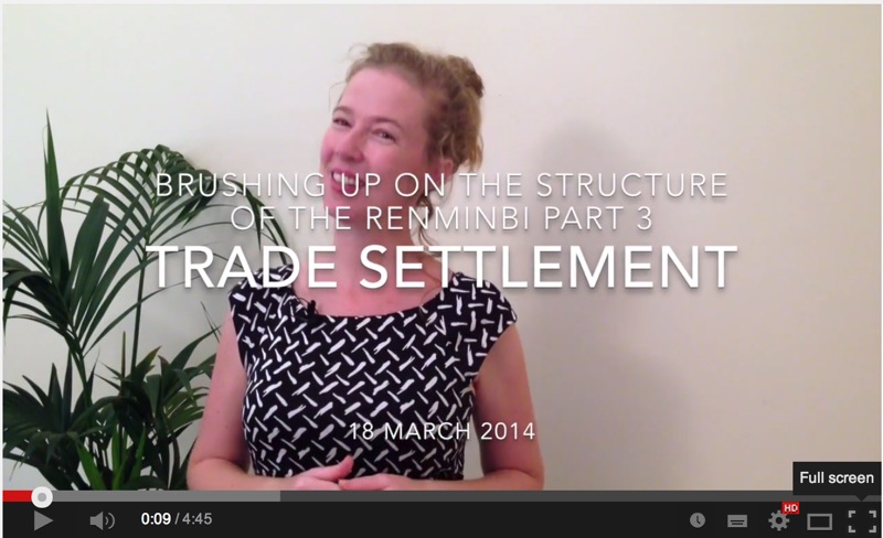 Renminbi Trade Settlement