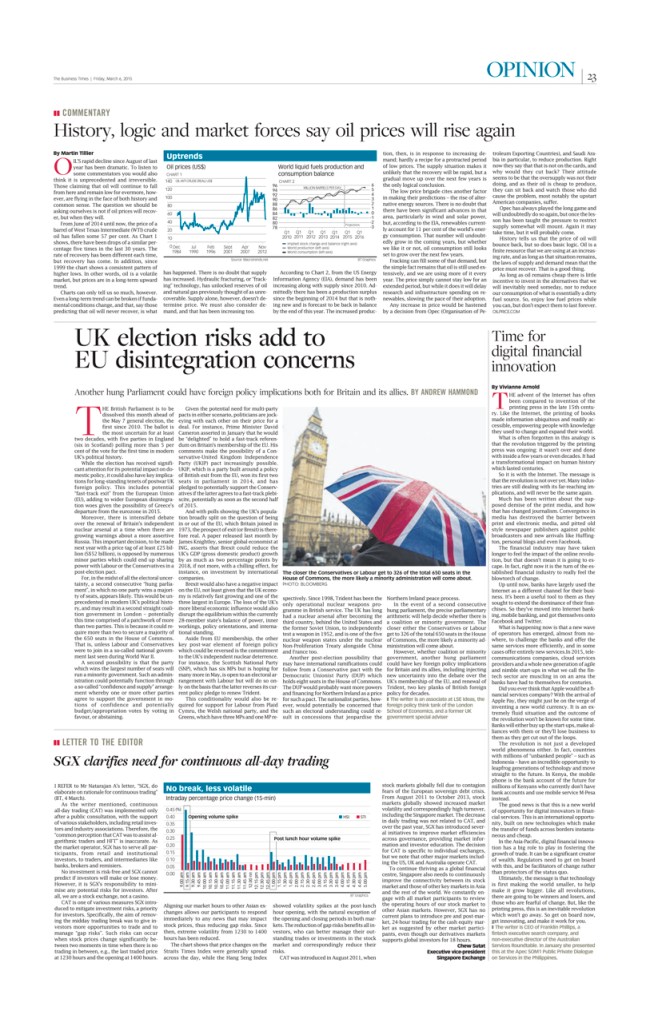 Vivianne Arnold Opinion The Business Times